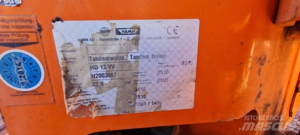 Hamm HD 12 VV Cilindros Compactadores tandem