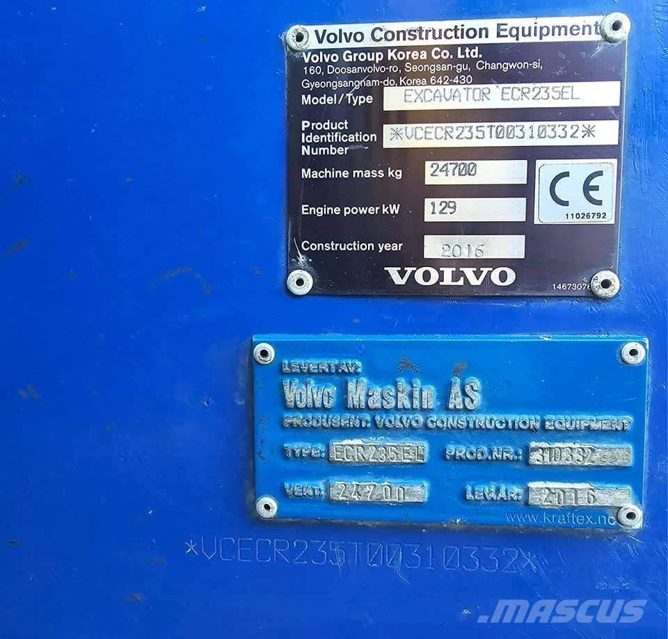 Volvo ECR 235 EL Escavadeiras de esteiras