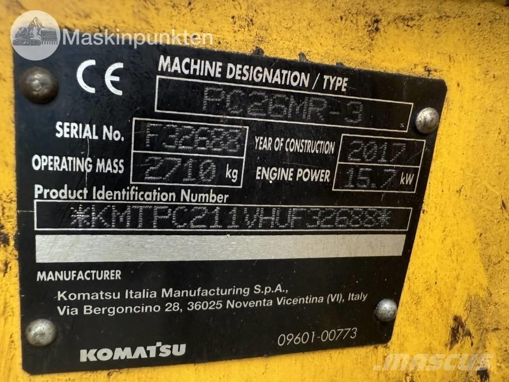 Komatsu PC 26 MR Miniescavadeiras