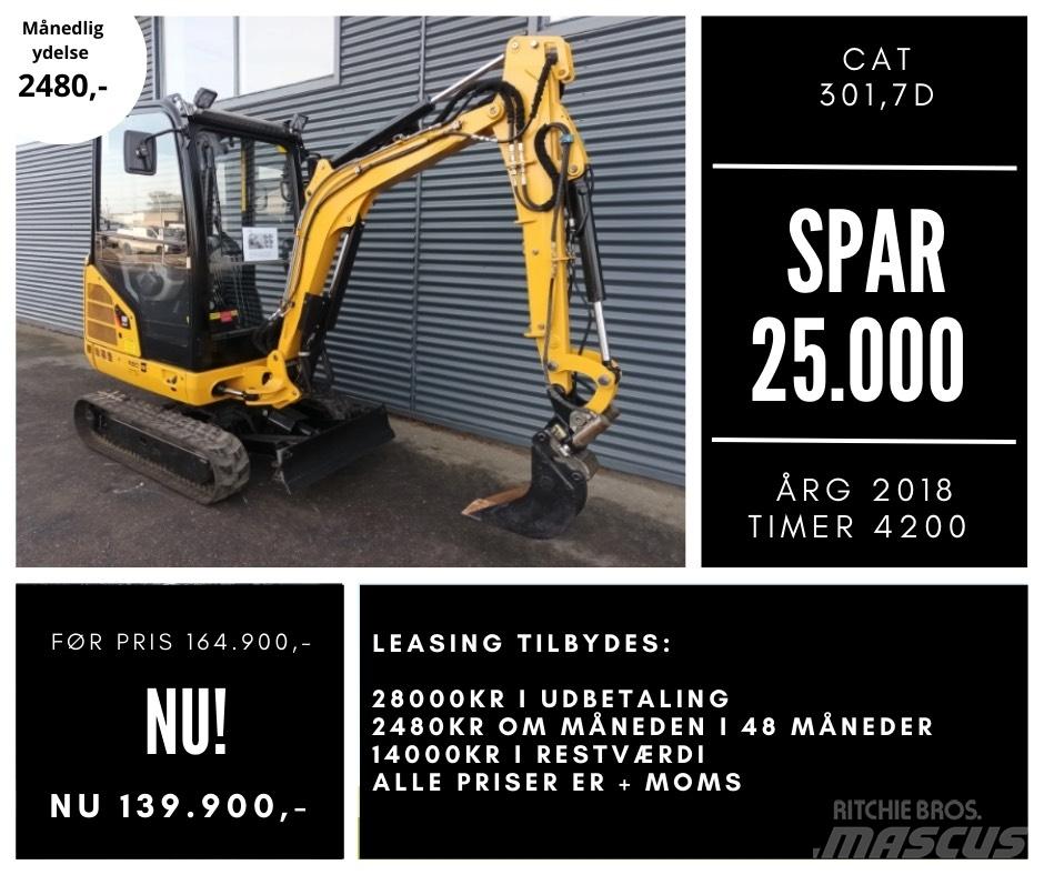 CAT 301,7d Miniescavadeiras