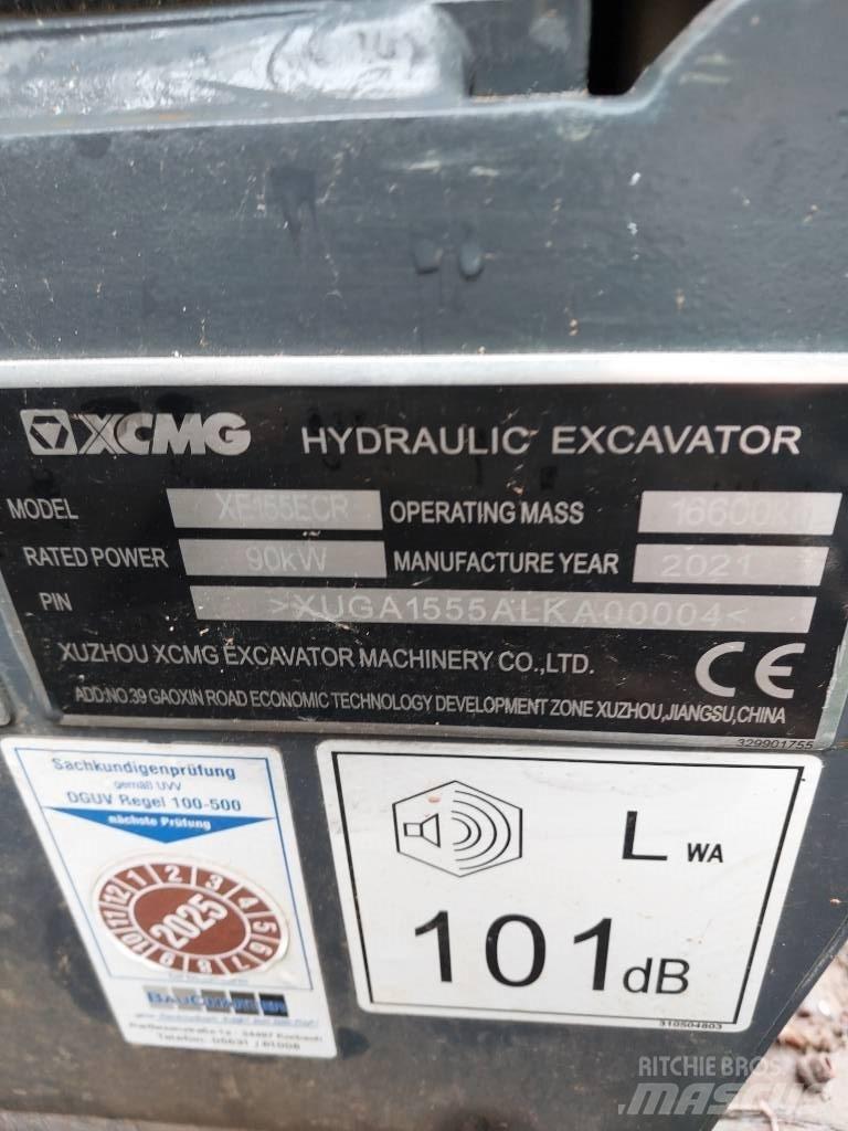XCMG XE 155 ECR Escavadeiras de esteiras