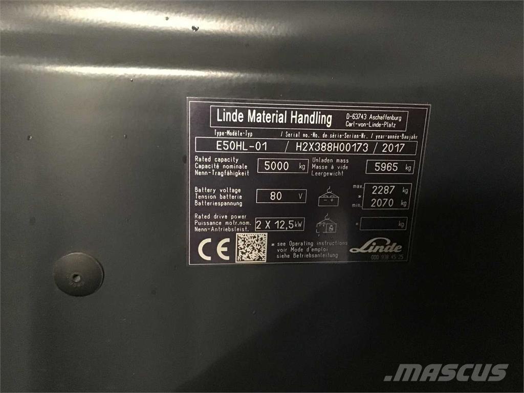 Linde E50HL Empilhadores eléctricos