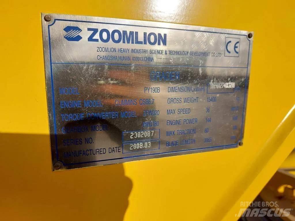 Zoomlion PY190B Motoniveladoras