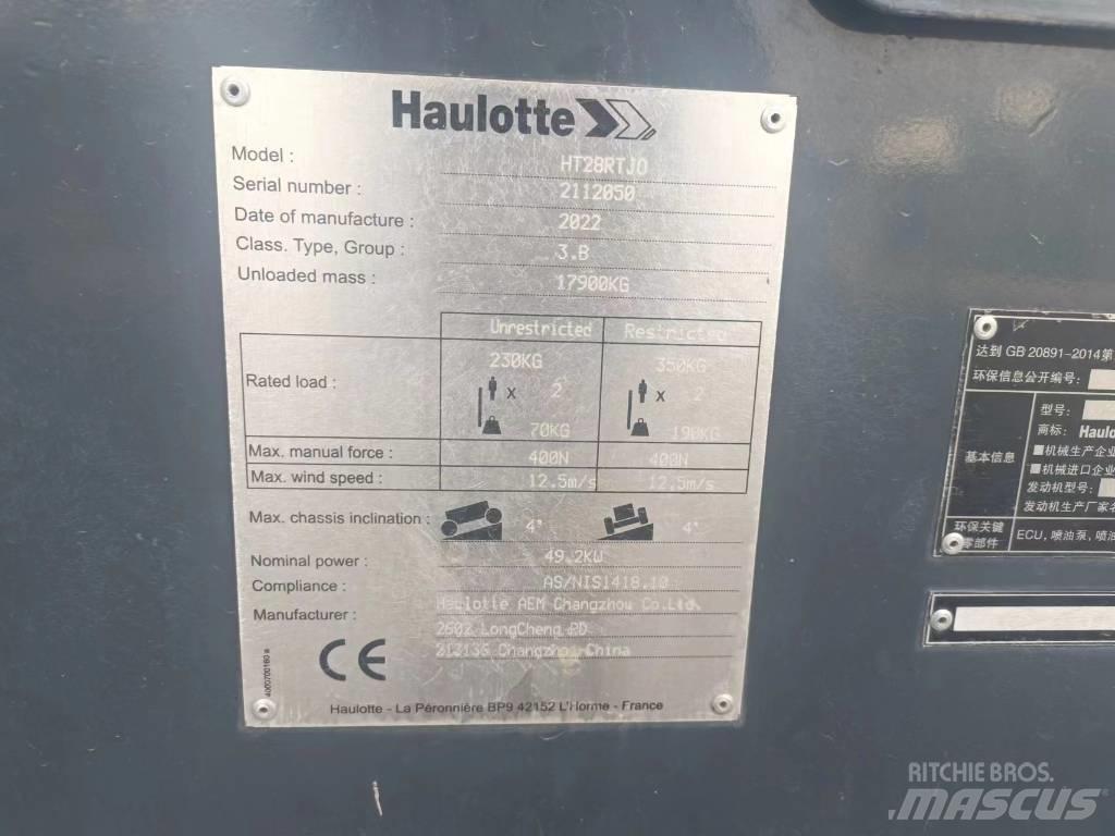 Haulotte HT28RTJO Elevadores braços Telescópicos