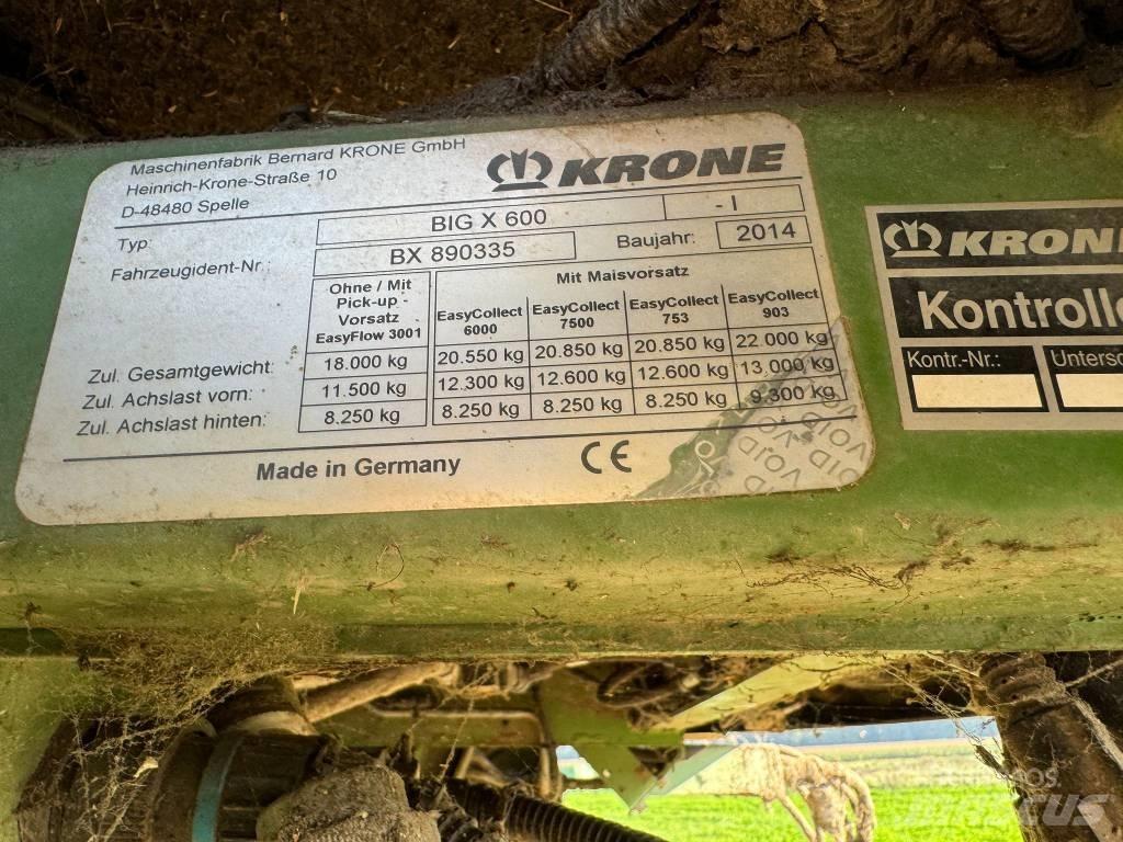Krone Big X 600 Forrageiras auto-propulsionadas