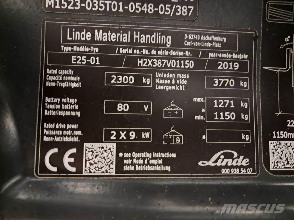 Linde E25-01 Empilhadores eléctricos