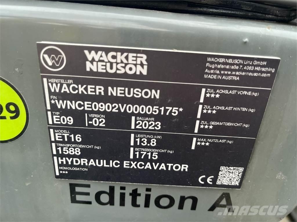 Wacker ET 16 Miniescavadeiras