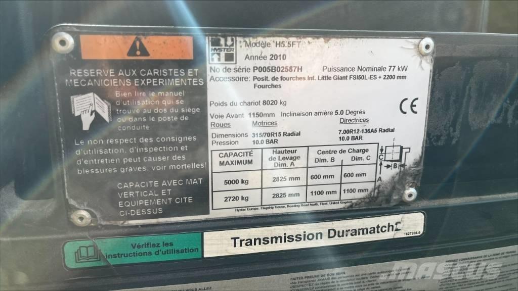 Hyster H 5.5 FT Empilhadores a gás