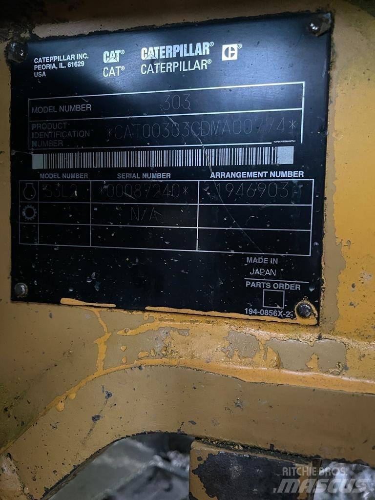 CAT 303 CR Miniescavadeiras