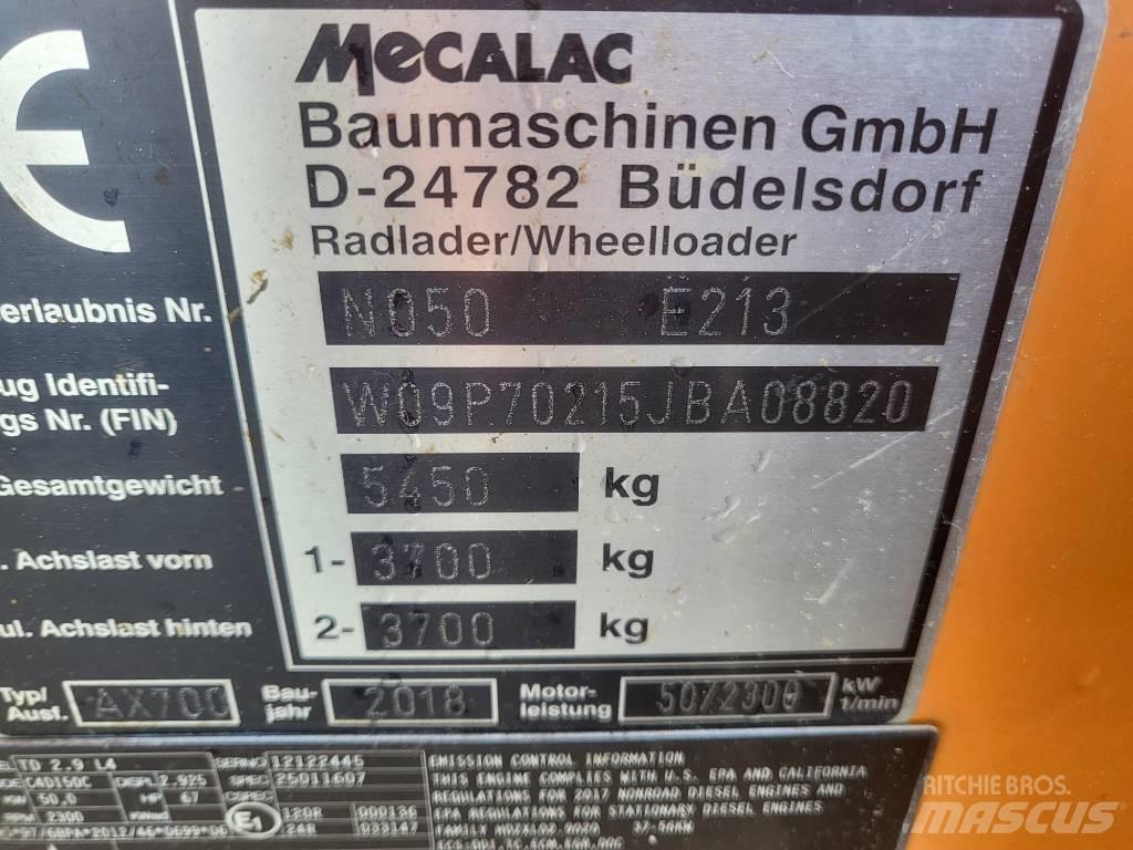 Mecalac AX 700 Carregadeiras de rodas