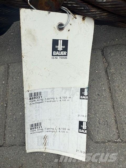 Bauer 2x lina Acessórios e peças de equipamento de perfuração