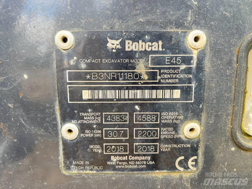 Bobcat E 45 Miniescavadeiras