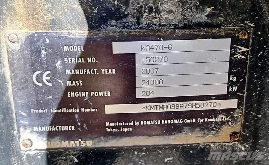Komatsu WA 470-6 Carregadeiras de rodas