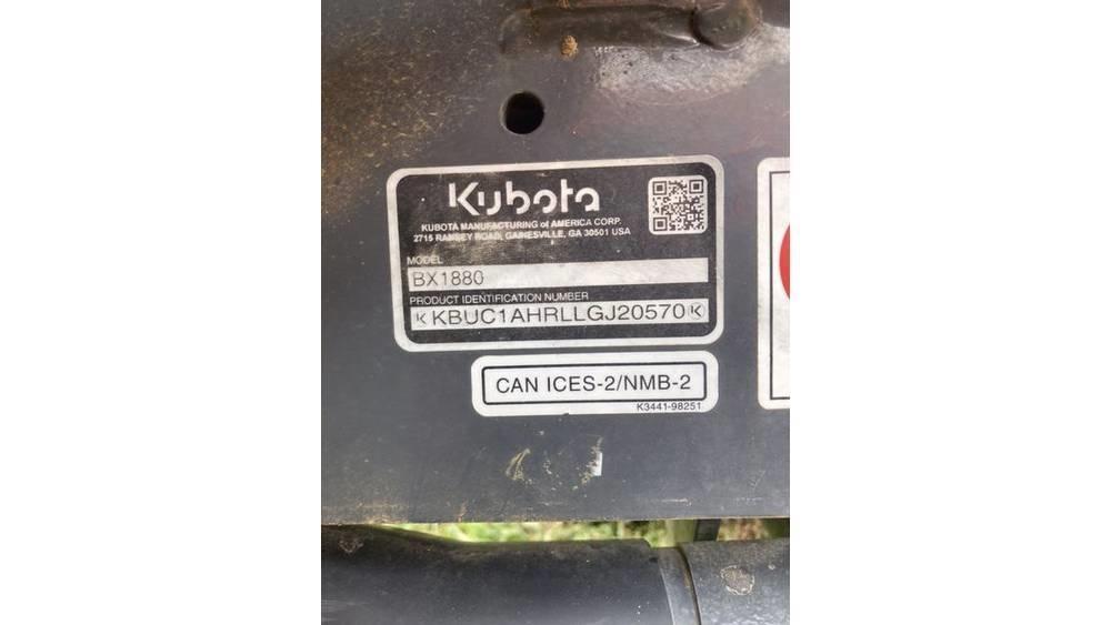 Kubota BX 1880 Tratores Agrícolas usados