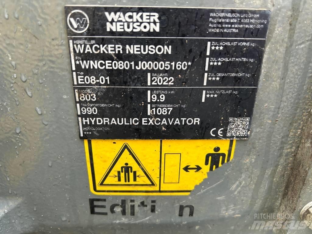 Wacker Neuson 803 Escavadeiras de esteiras