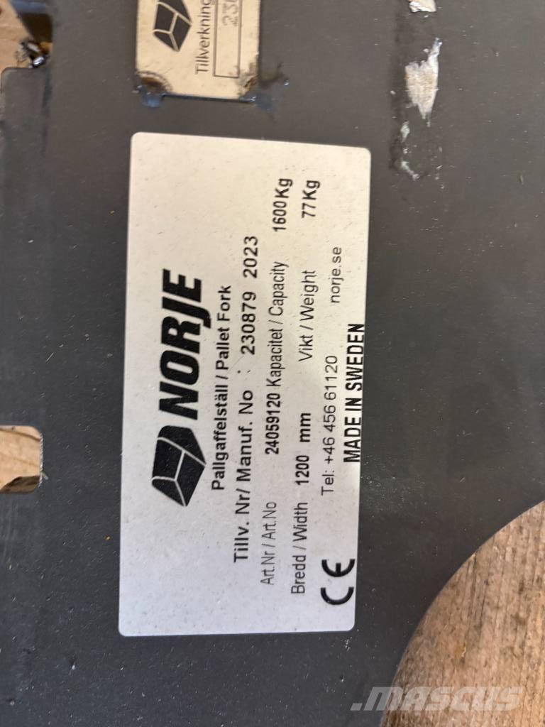 Norje Pallgafflar Acessórios para tractores compactos