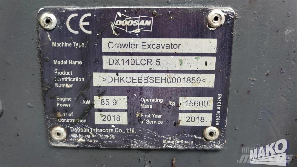 Doosan DX 140 LCR Escavadeiras de esteiras