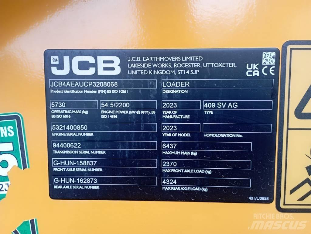 JCB 409 Carregadeiras de rodas