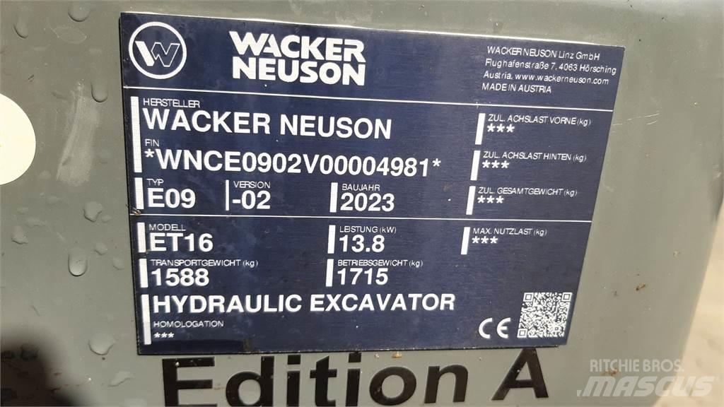 Wacker Neuson ET16 Escavadeiras de esteiras