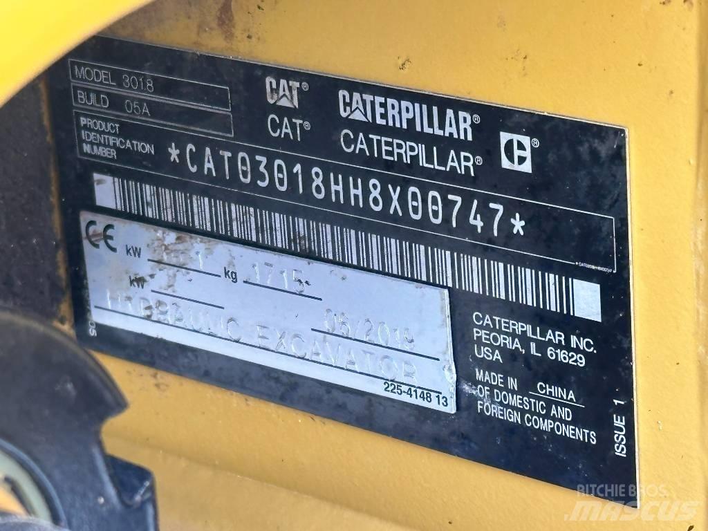 CAT 301.8 Miniescavadeiras