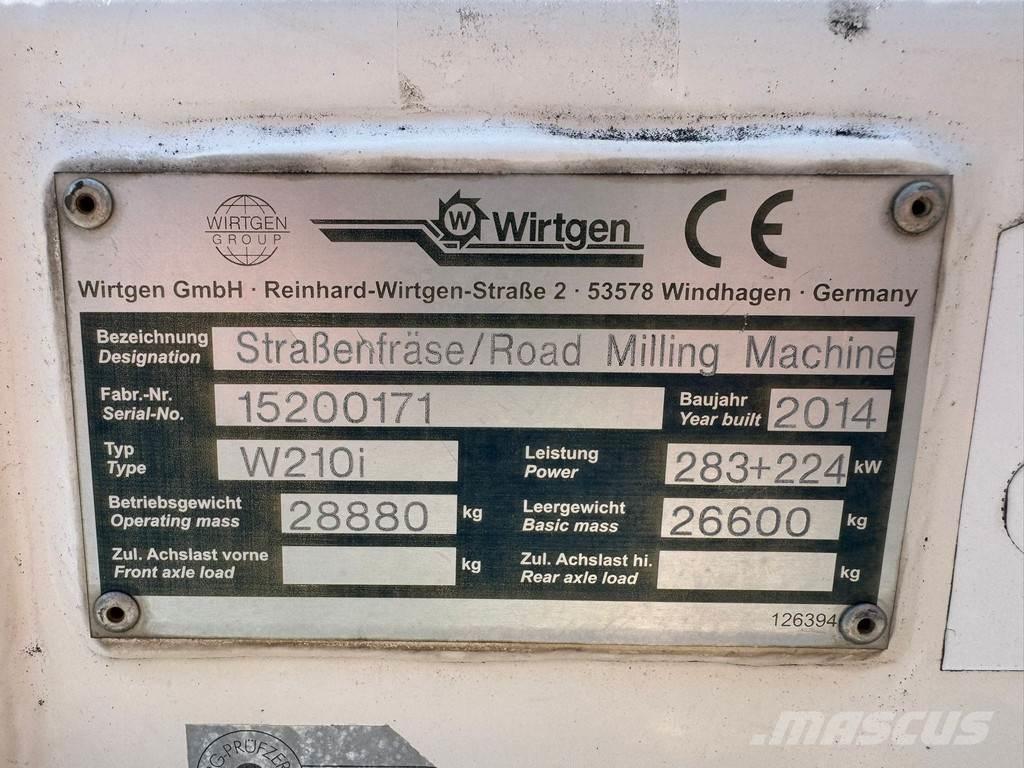 Wirtgen W210i Moinhos de asfalto a frio