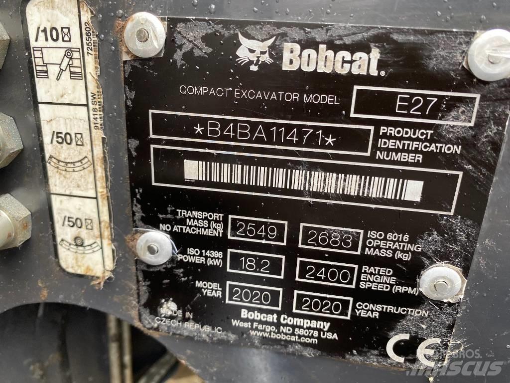 Bobcat E 27 Z Miniescavadeiras