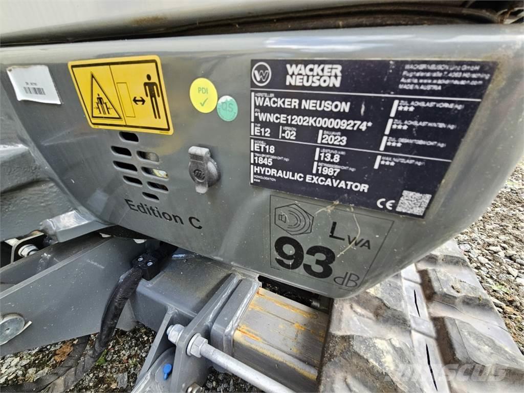Wacker ET 18 Miniescavadeiras