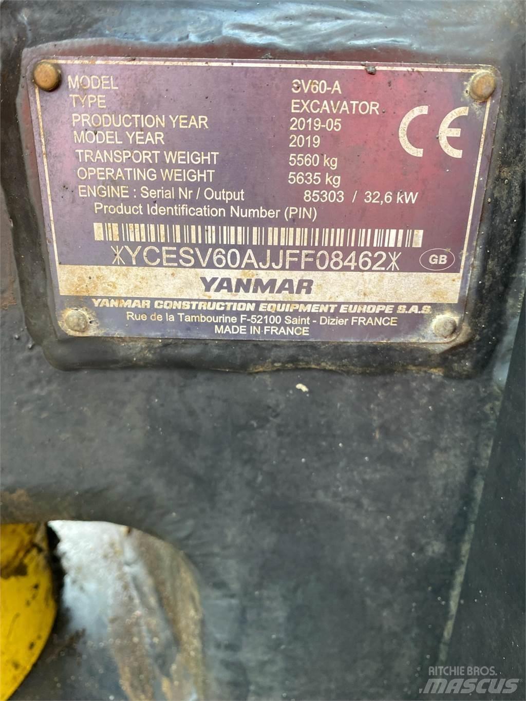 Yanmar SV60 Miniescavadeiras
