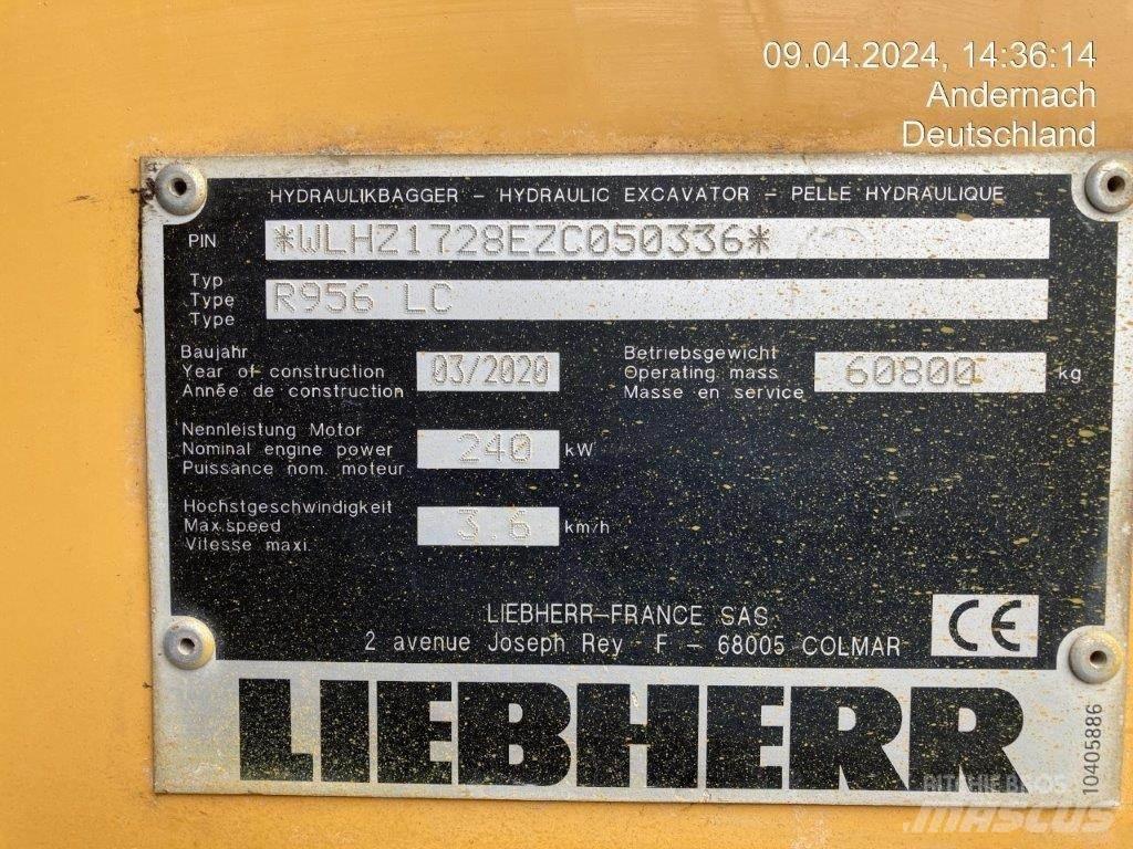 Liebherr R956 LC Escavadeiras de esteiras