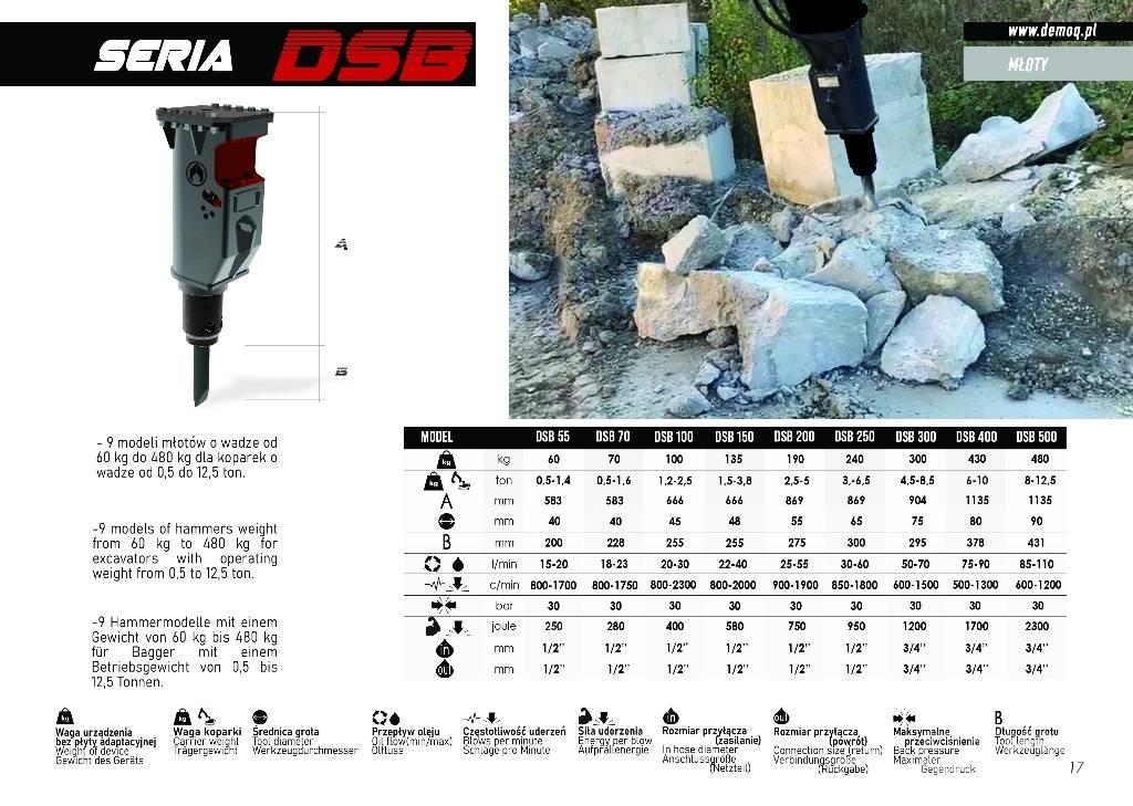  DEMOQ DSB200 Martelos de quebragem