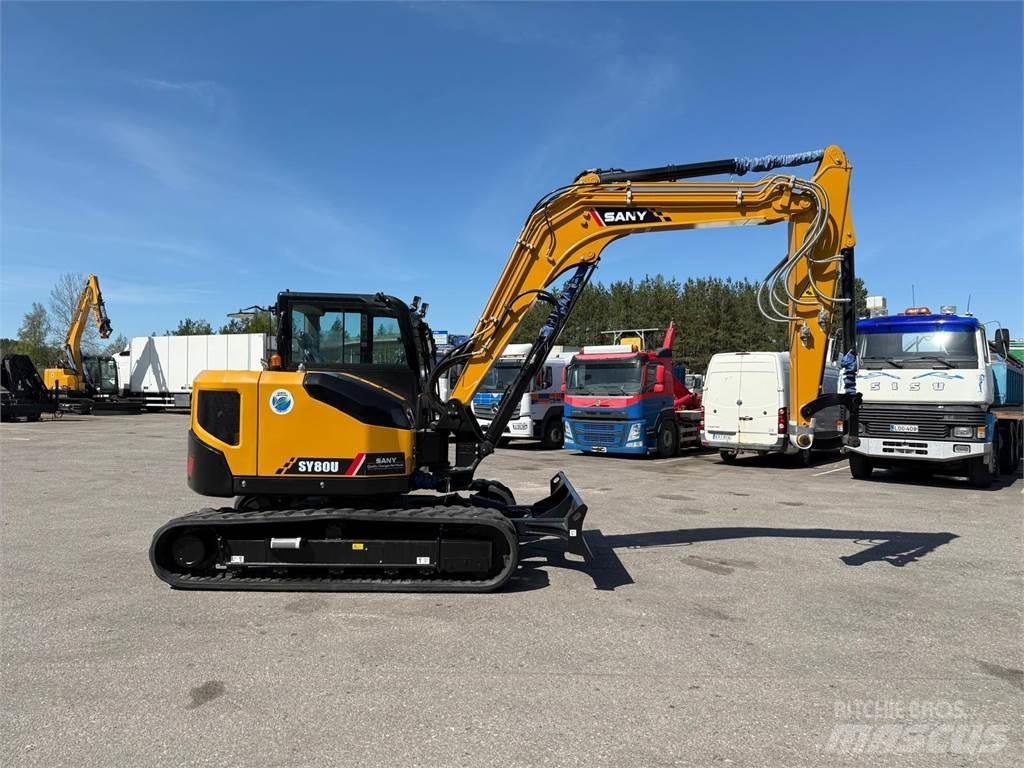 Sany SY80U Escavadoras Midi 7t - 12t