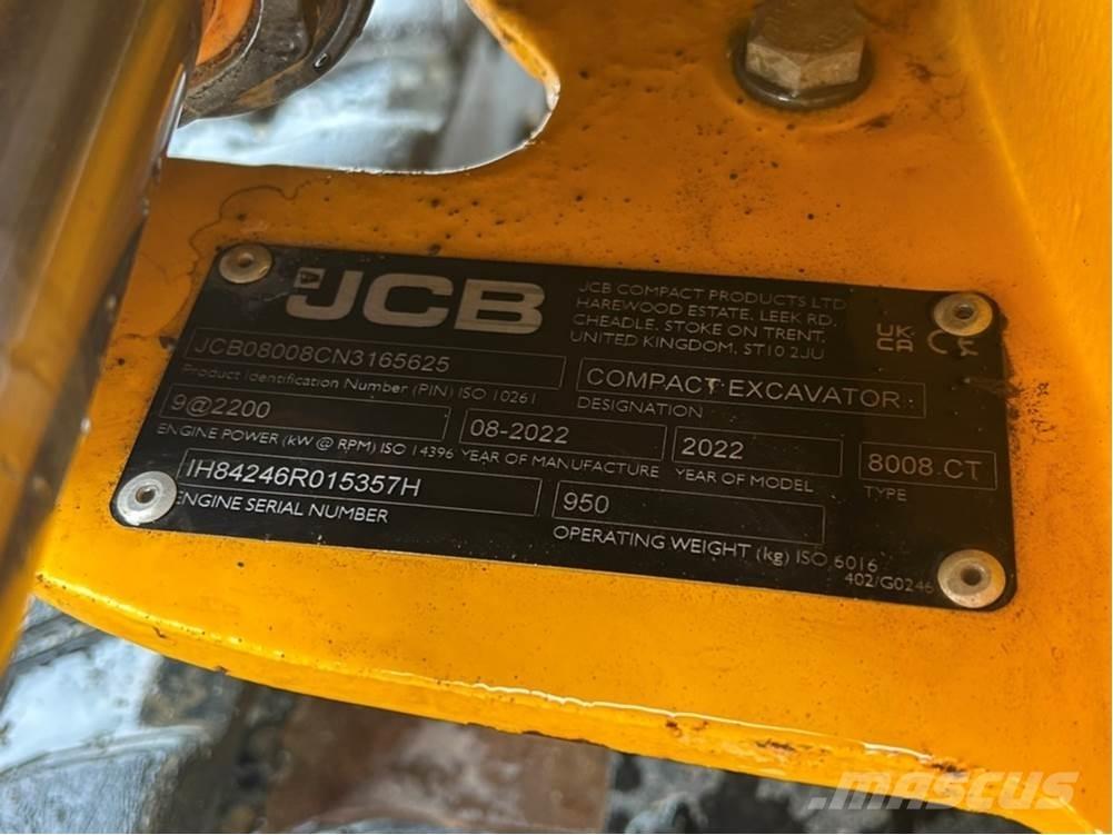 JCB MICRO 8008 Miniescavadeiras