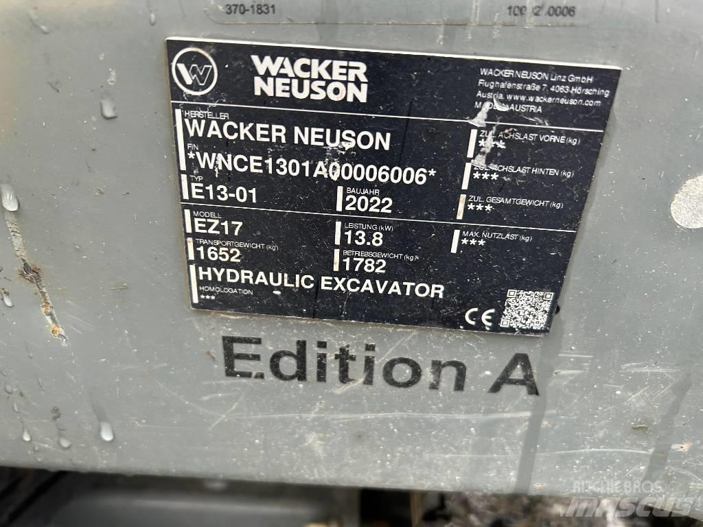 Wacker Neuson EZ17 Escavadeiras de esteiras