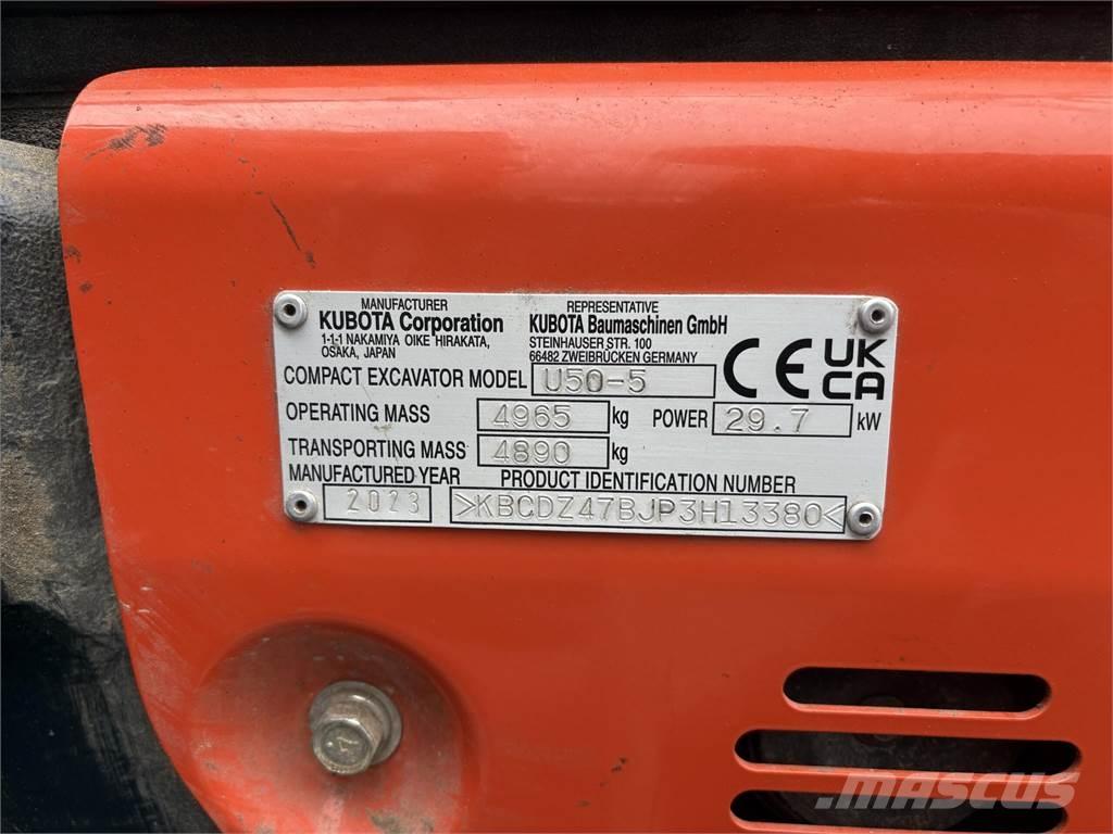 Kubota U50-5 Miniescavadeiras