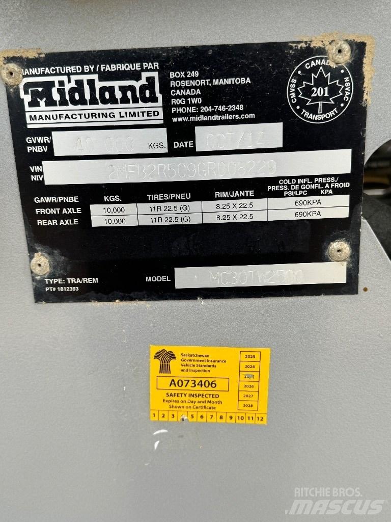 Midland TW2500 Reboques basculantes