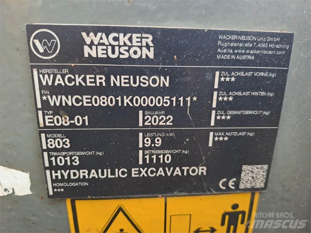 Wacker Neuson 803 Escavadeiras de esteiras