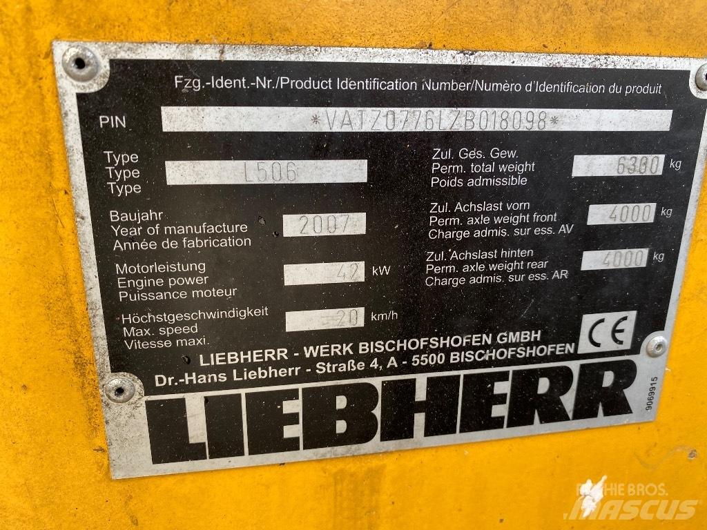 Liebherr 506 Stereo Carregadeiras de rodas