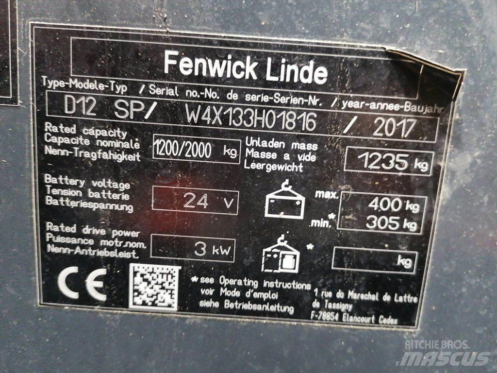 Linde D12 SP Empilhador para operador externo