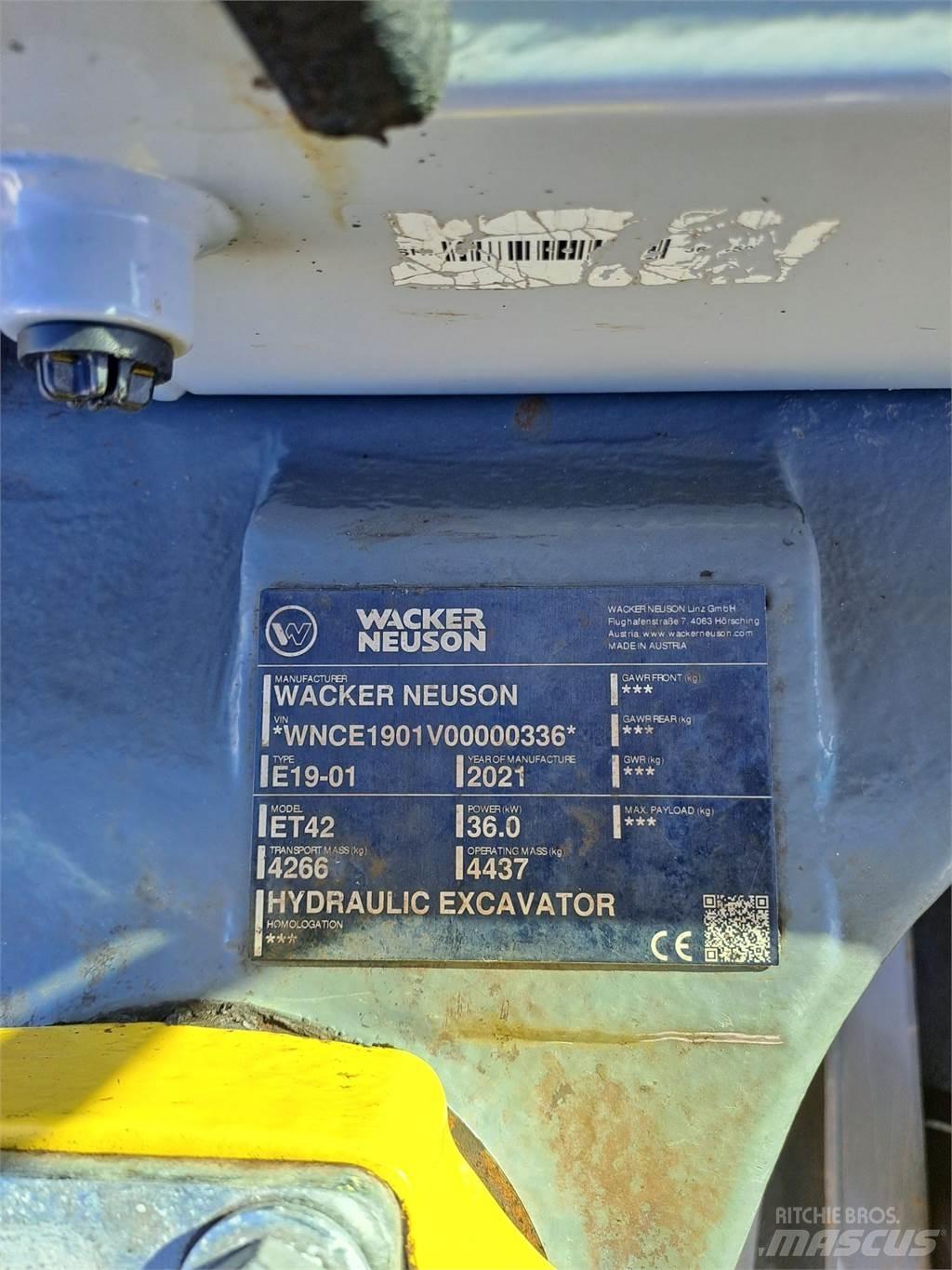 Wacker Neuson ET42 Escavadeiras de esteiras