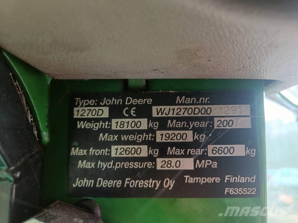 John Deere 1270 D Processadores florestais