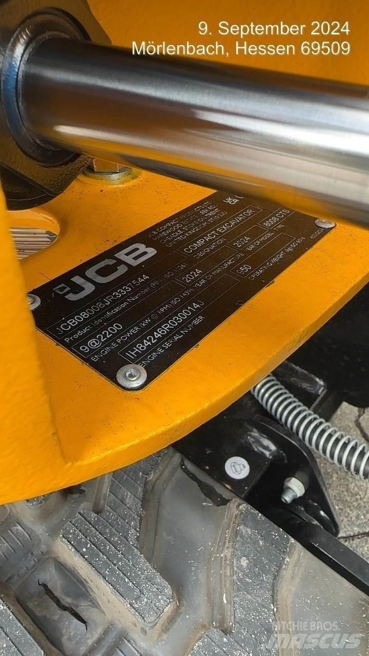 JCB 8008CTS Miniescavadeiras