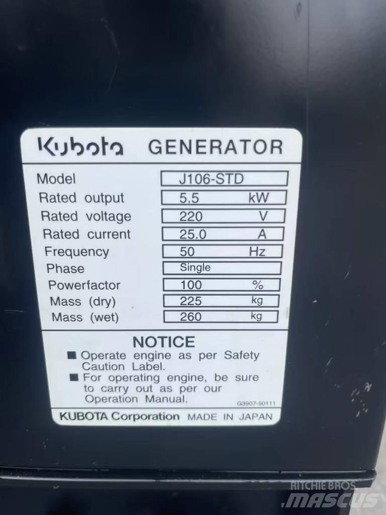Kubota J106 Geradores Diesel
