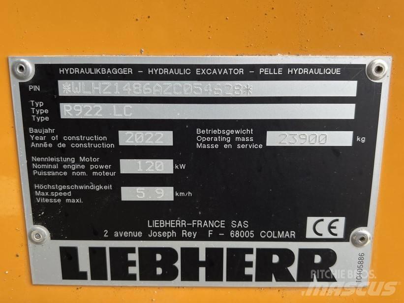 Liebherr R922 LC Escavadeiras de esteiras
