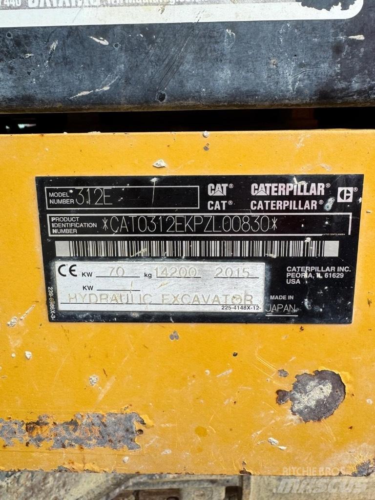 CAT 312 E Escavadeiras de esteiras