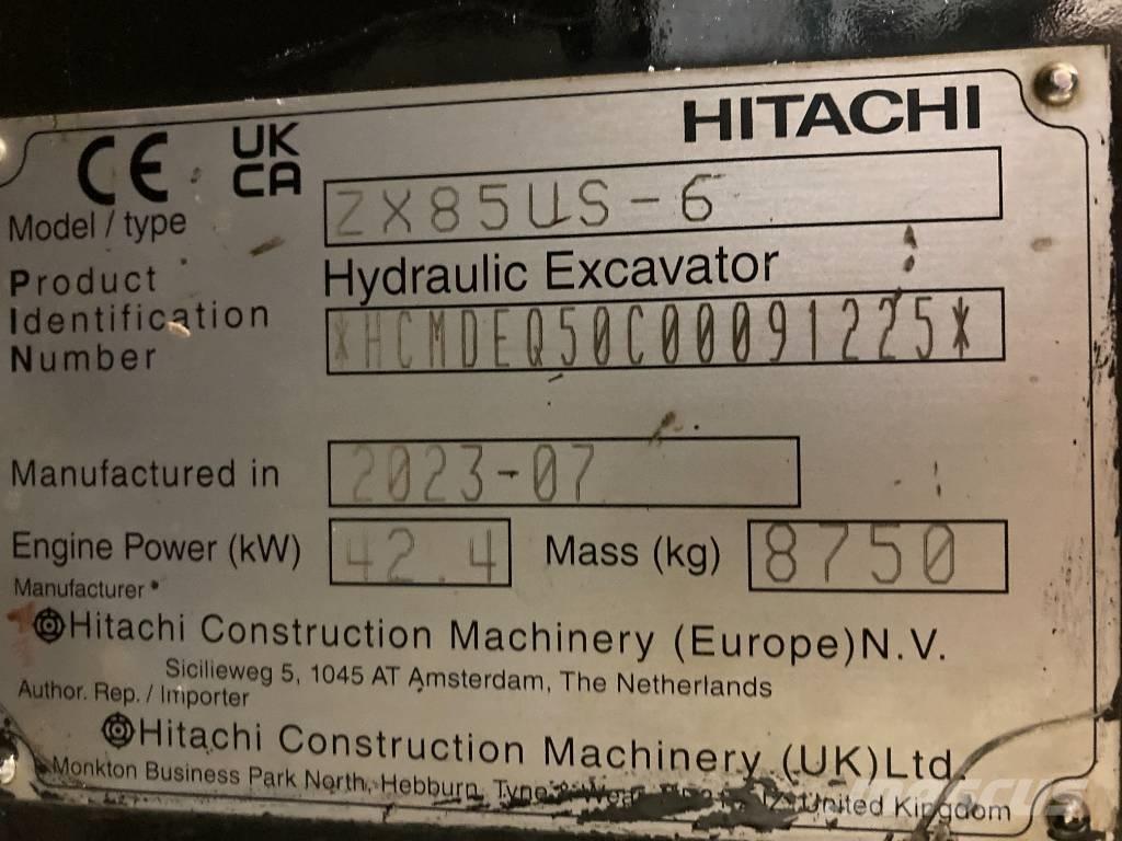 Hitachi ZX 85 US-6 Escavadoras Midi 7t - 12t
