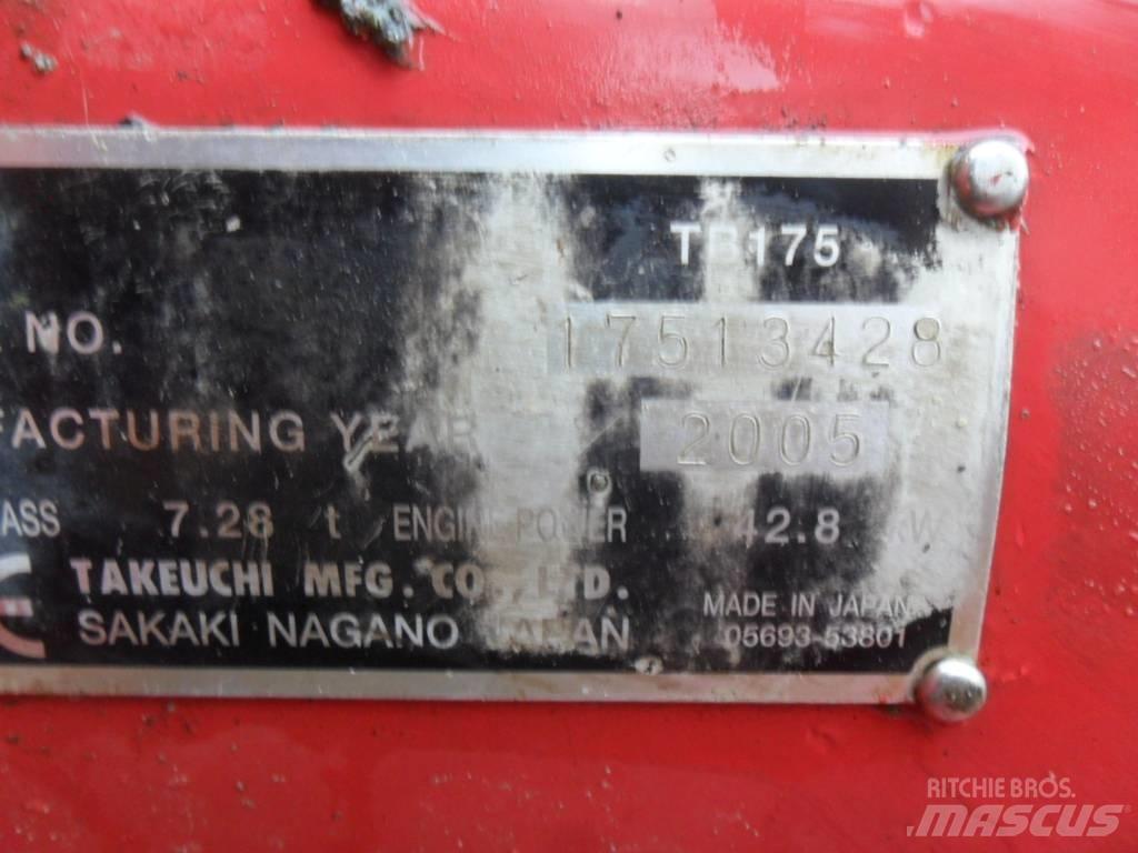 Takeuchi TB175 Escavadoras Midi 7t - 12t