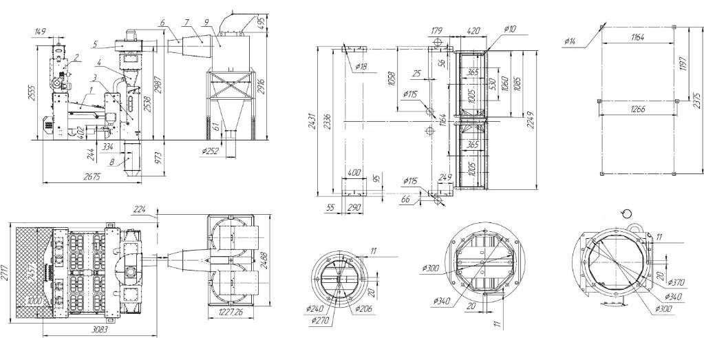  EL GRAIN SVR-30/2 Equipamento de limpeza de grãos