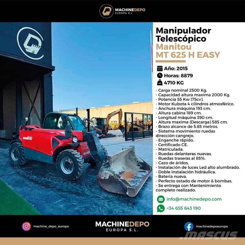 Manitou MT 625 H Manipulador telescópico