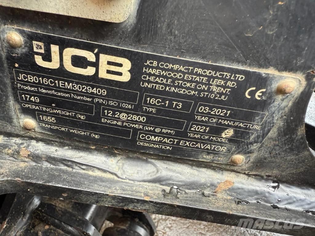 JCB 16 C-1 Miniescavadeiras