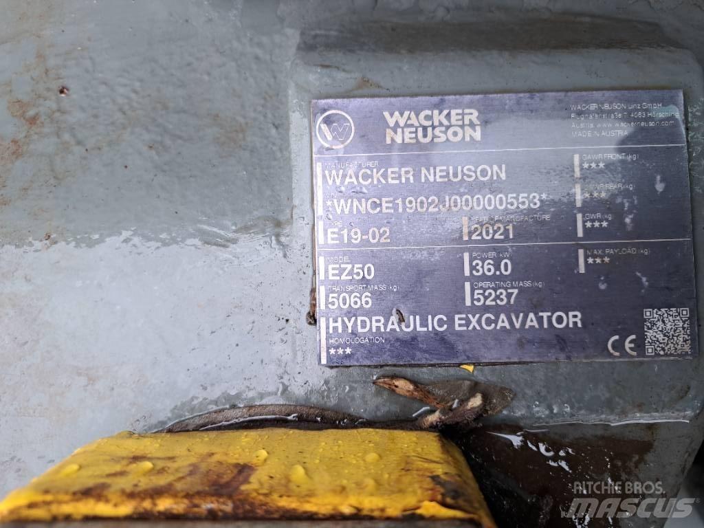 Wacker Neuson EZ50 Escavadeiras de esteiras